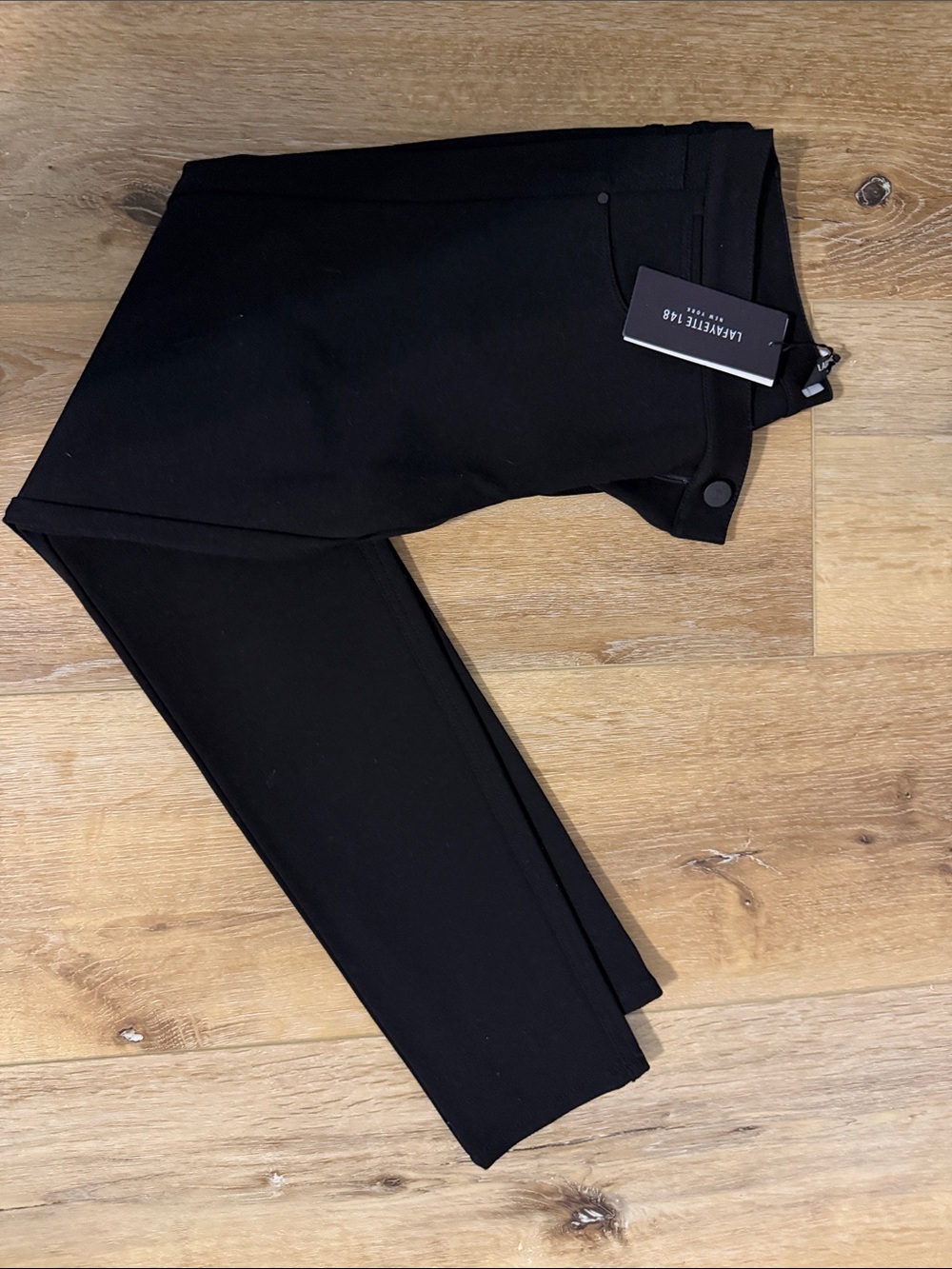 NWT!  Lafayette 148 New York Black Slim Dress Pants